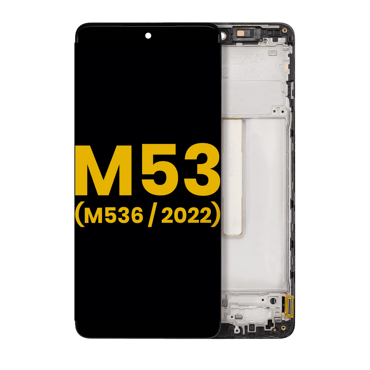 OLED Assembly With Frame Compatible For Samsung Galaxy M53 5G (M536 / 2022) (Refurbished) (All Colors)