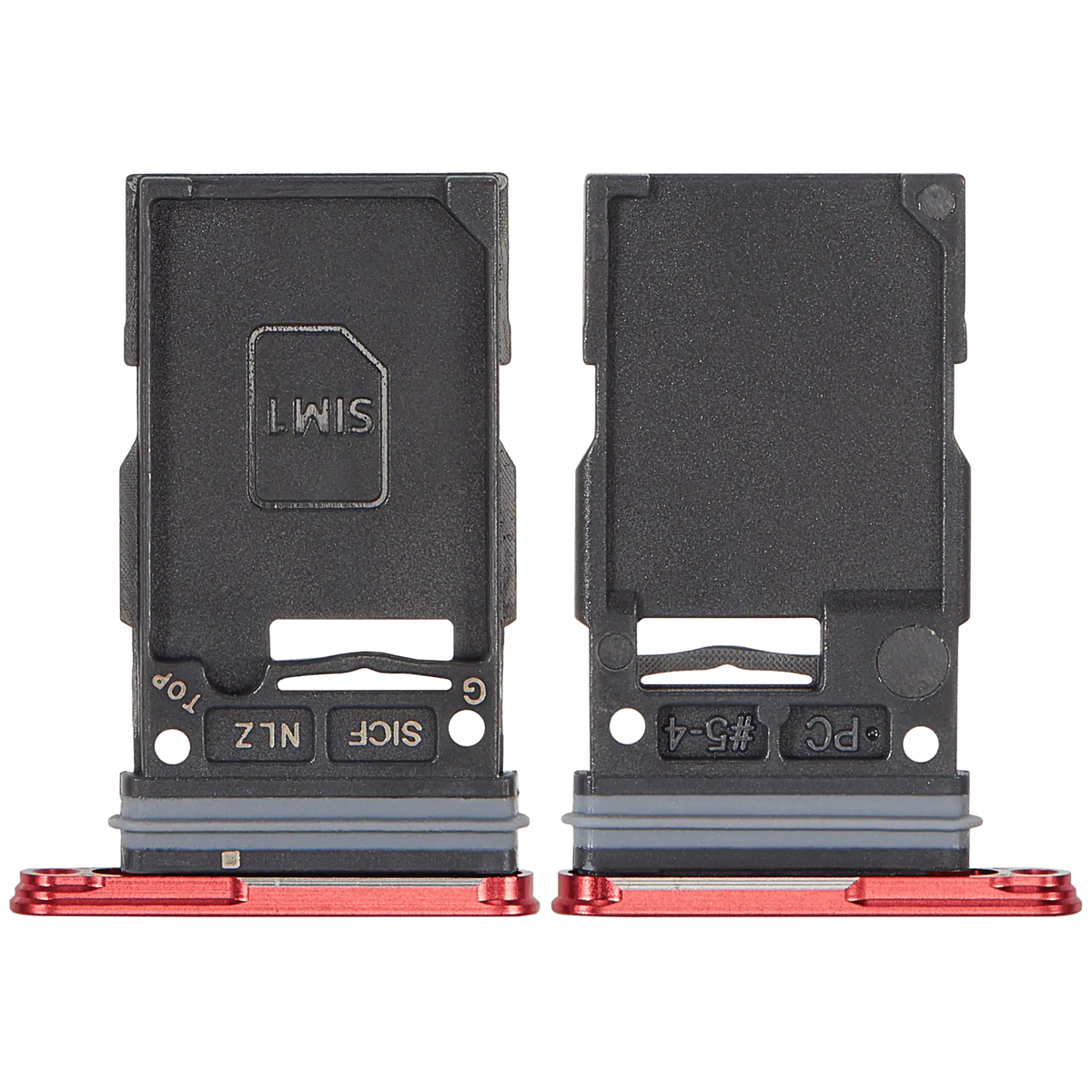 Single Sim Card Tray Compatible For Samsung Galaxy S25 / S25 Plus (Premium) (Coral Red)