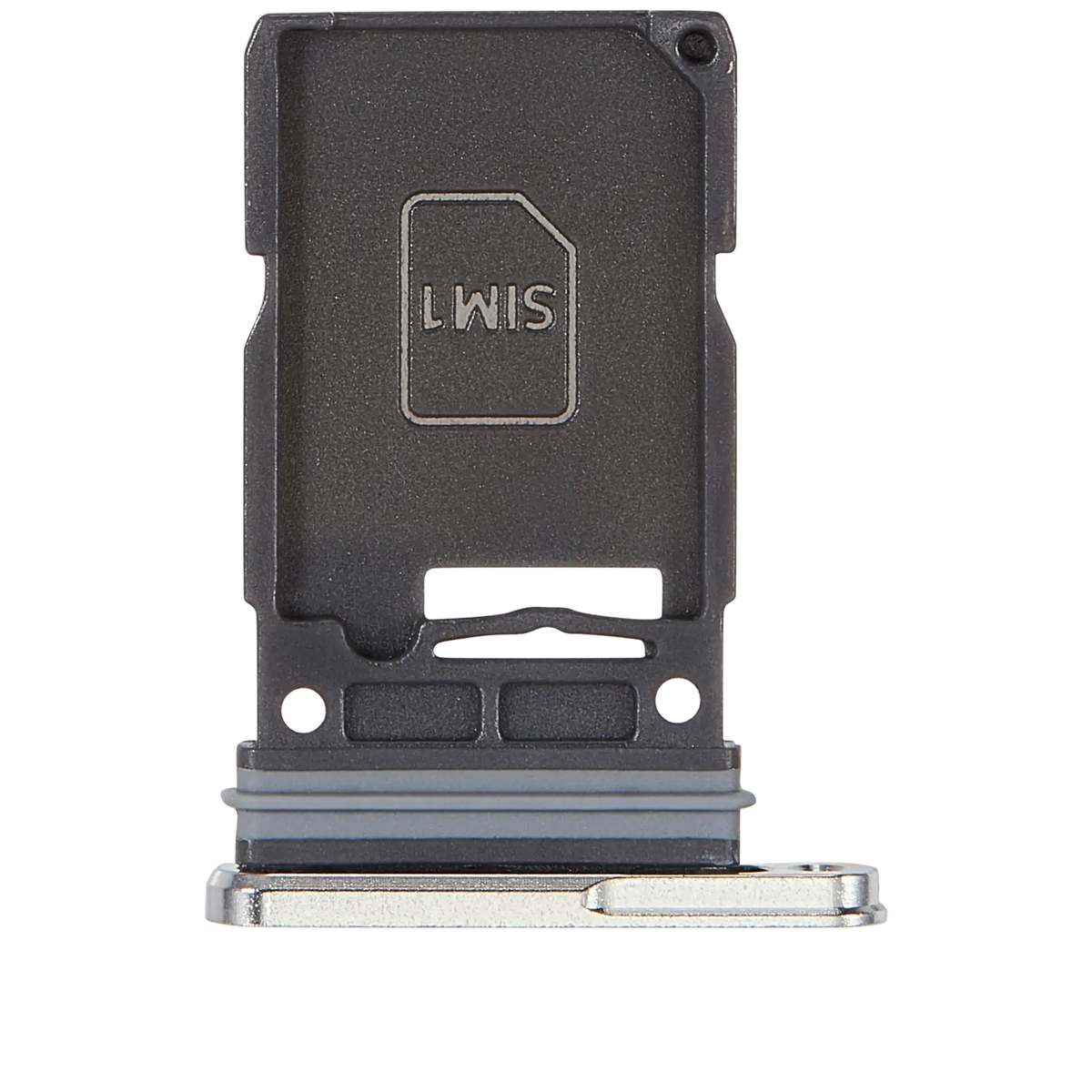 Single Sim Card Tray Compatible For Samsung Galaxy S25 Ultra (Titanium White Silver)