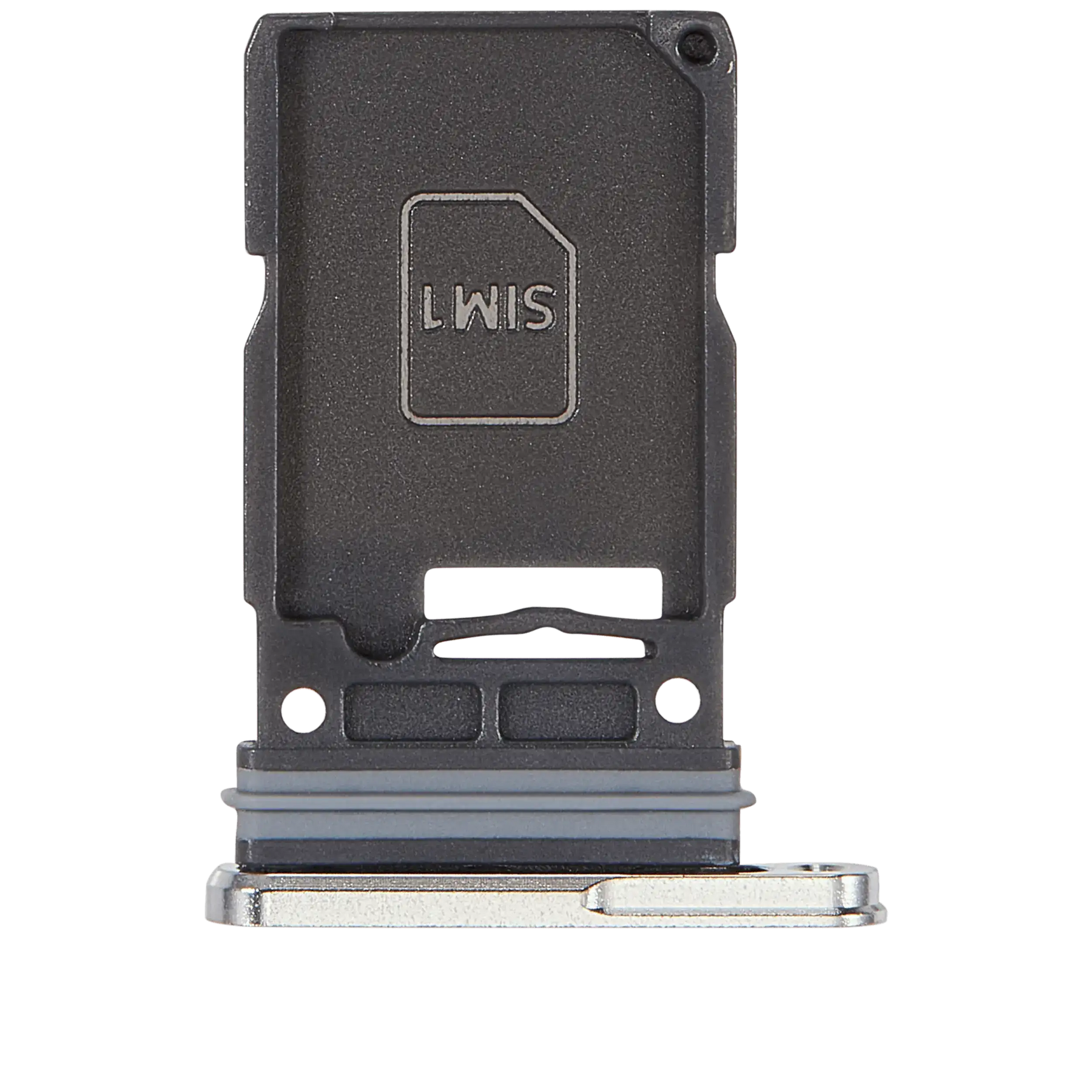 Single Sim Card Tray Compatible For Samsung Galaxy S25 Ultra (Titanium White Silver)