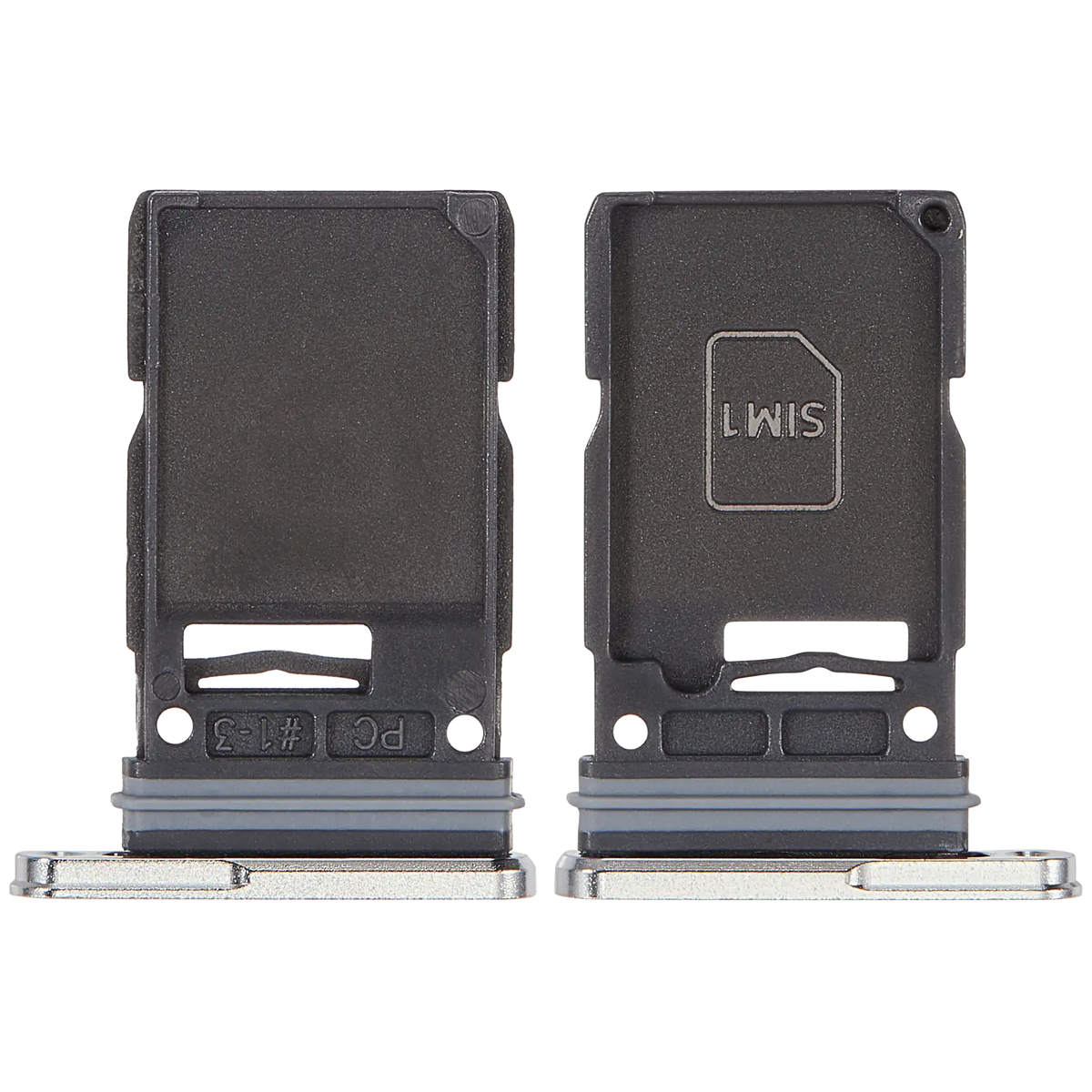 Single Sim Card Tray Compatible For Samsung Galaxy S25 Ultra (Titanium White Silver)