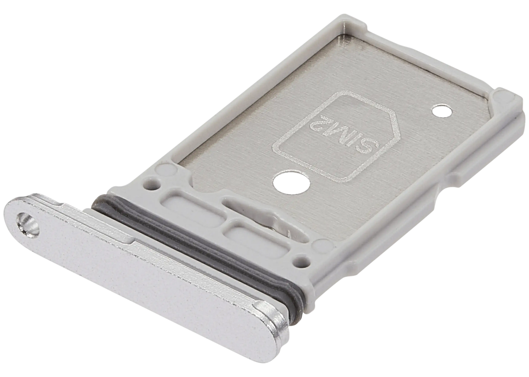 Dual Sim Card Tray Compatible For Samsung Galaxy S25 Ultra (Titanium White Silver)