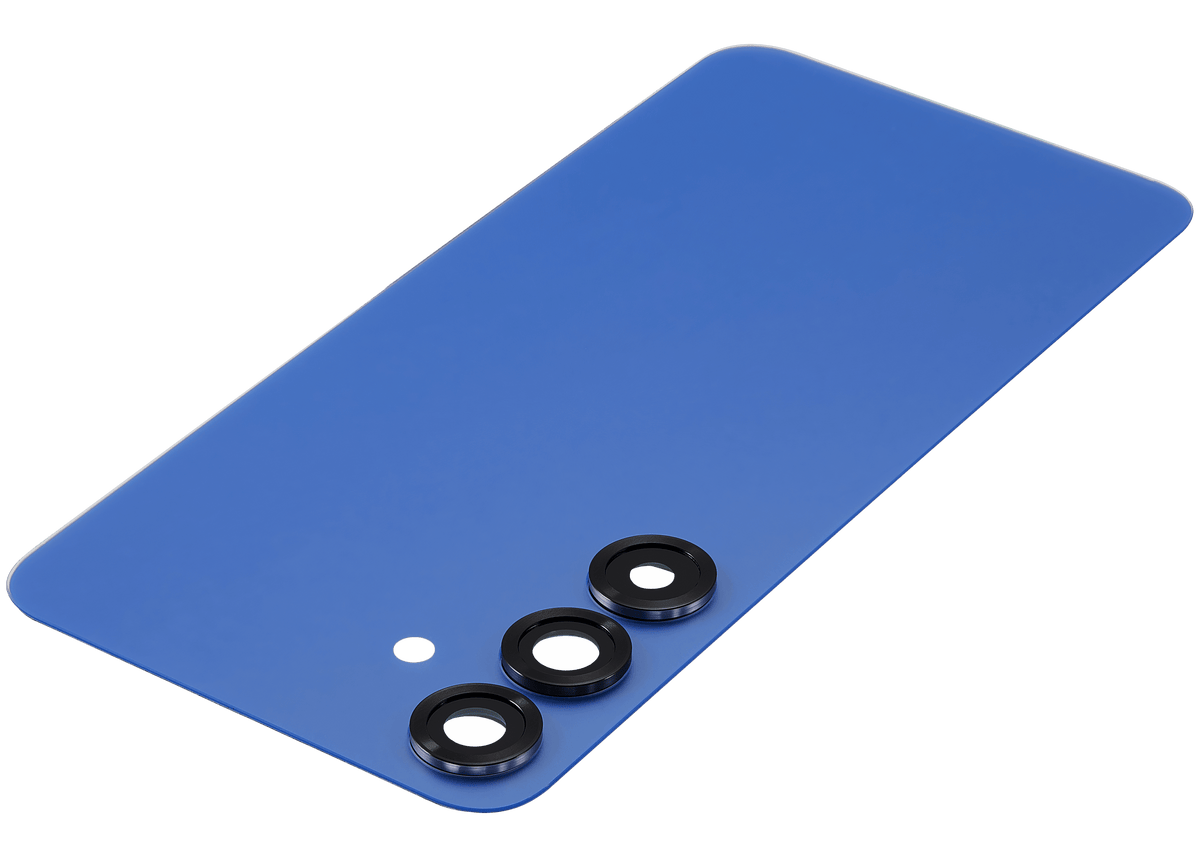 Back Cover Glass With Camera Lens Compatible For Samsung Galaxy S25 Plus 5G (No Logo) (Aftermarket Plus) (Navy)