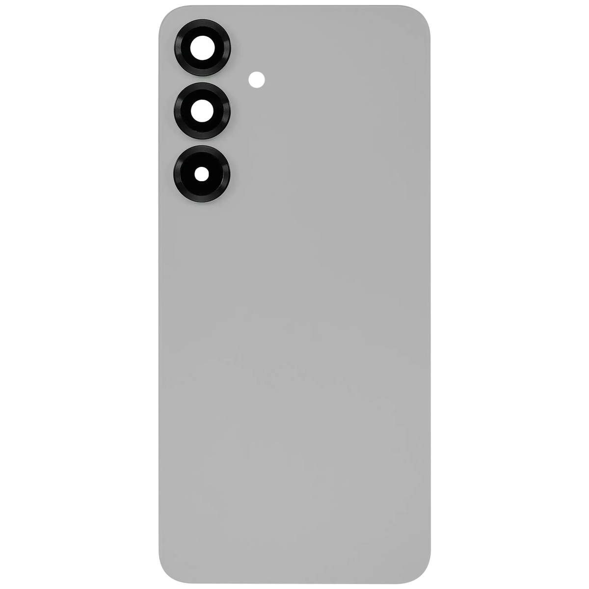 Back Cover Glass With Camera Lens Compatible For Samsung Galaxy S25 Plus 5G (No Logo) (Aftermarket Plus) (Silver Shadow)