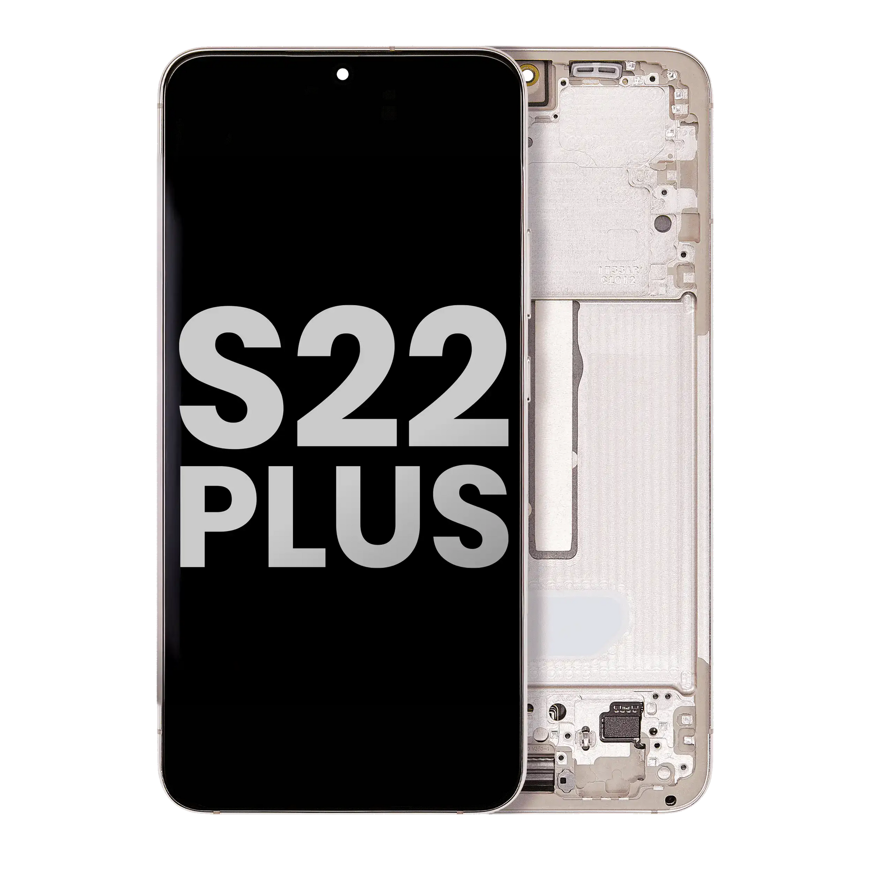 OLED Assembly With Frame Compatible For Samsung Galaxy S22 Plus 5G (Used OEM Pull: Grade B/C) (Pink Gold)