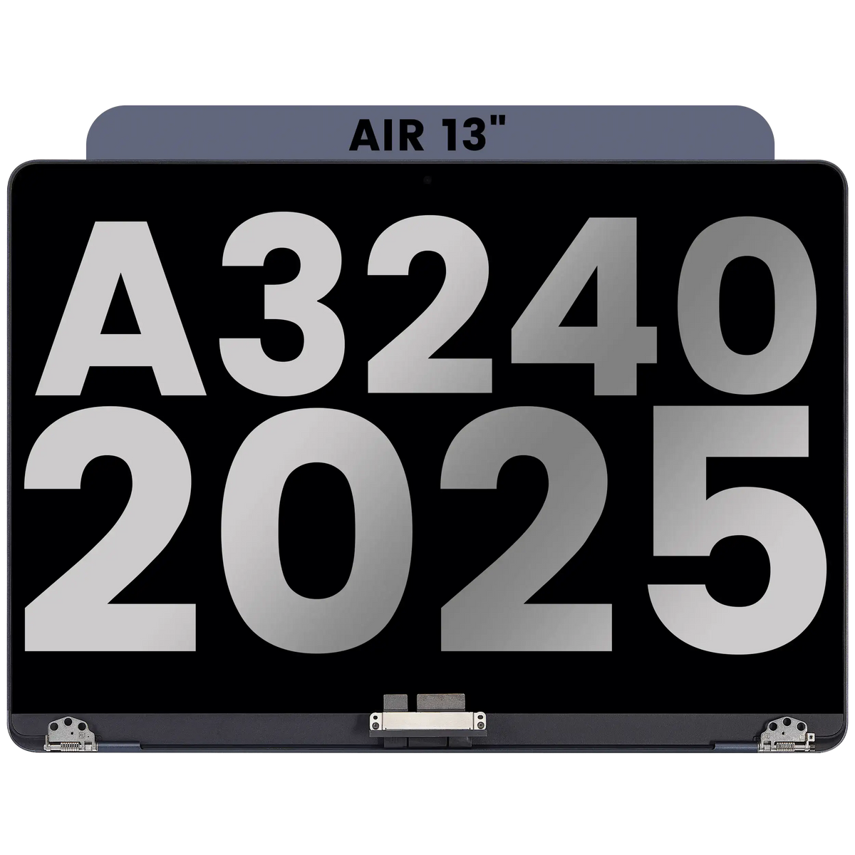 Complete LCD Display Assembly For MacBook Air 13" (A3240 /Early 2025) (Used OEM Pull: Grade A) (Midnight)