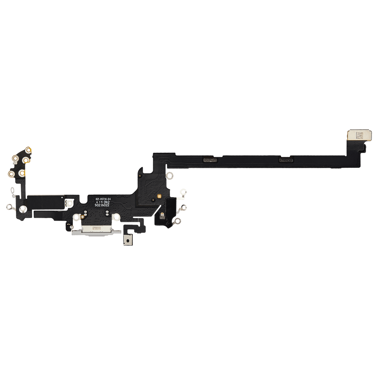 Charging Port Flex Cable Compatible For iPhone 17 Pro (Premium) (US Version) (Silver)