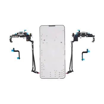 USB-C Charging Port Flex Cable (eSIM / mmWave) For iPhone 17 Pro Max (US Version) (Genuine OEM) (Silver)