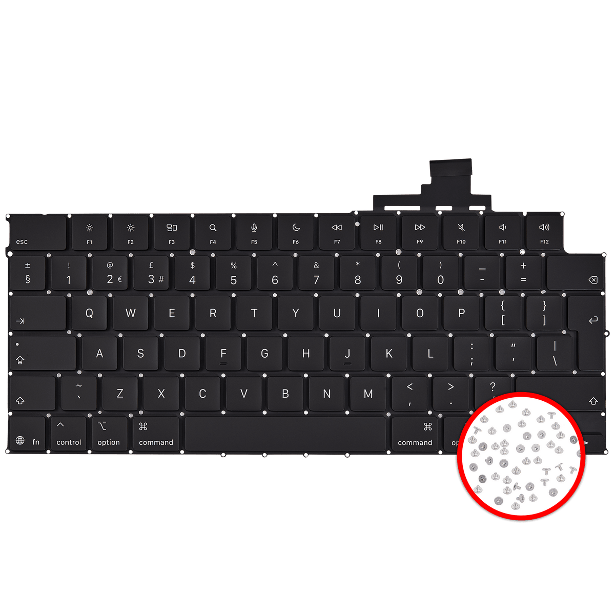 Keyboard W/ Backlight & Screws For MacBook Air 13" (A3240 / Early 2025) (UK English)