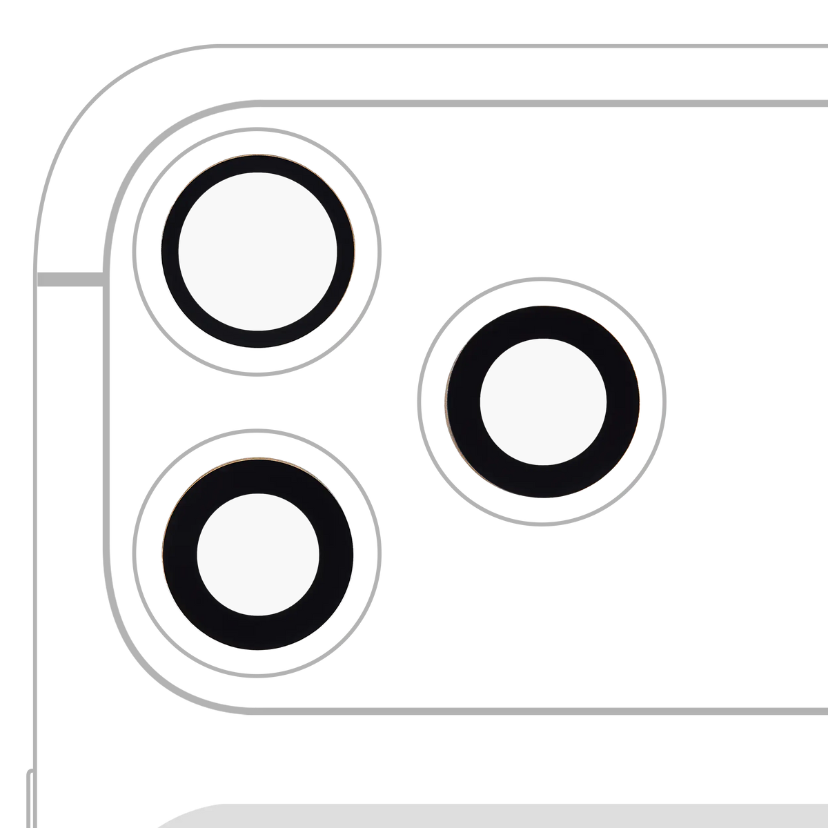 Back Camera Lens (Glass Only) With Adhesive For iphone 17 Pro / 17 Pro Max (Real Sapphire) (Premium)