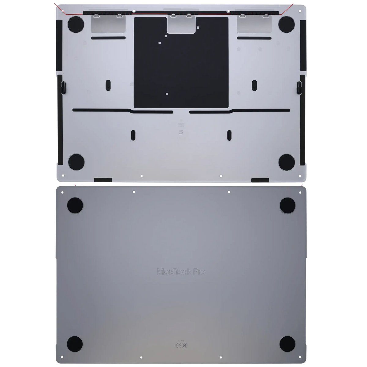 Bottom Case For MacBook Pro 14" A3434 (2025) (Genuine OEM) (Silver)