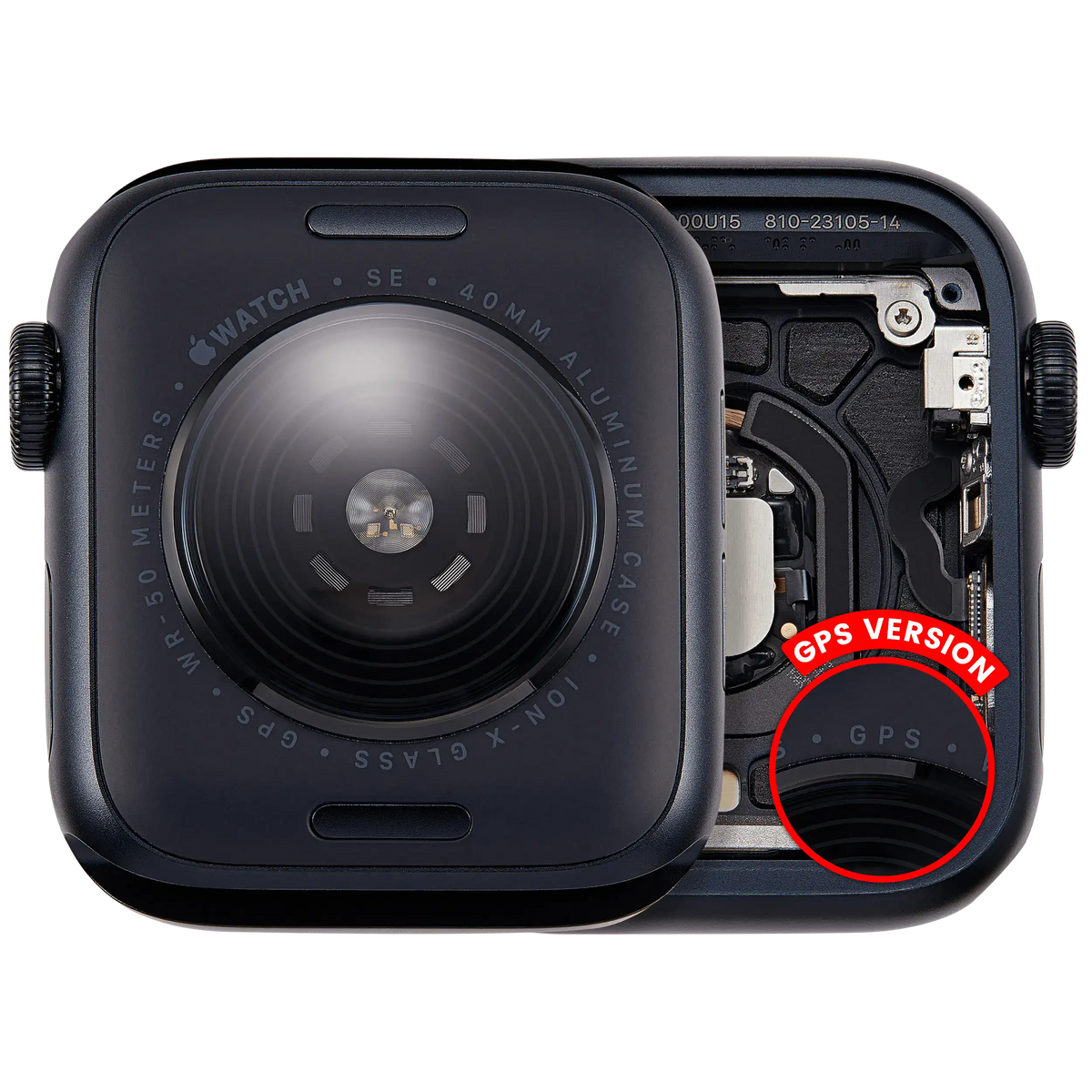 Housing Assembly For Watch Series SE 3rd (40MM) (Used OEM Pull: Grade A) (GPS Version) (Aluminum / Midnight)