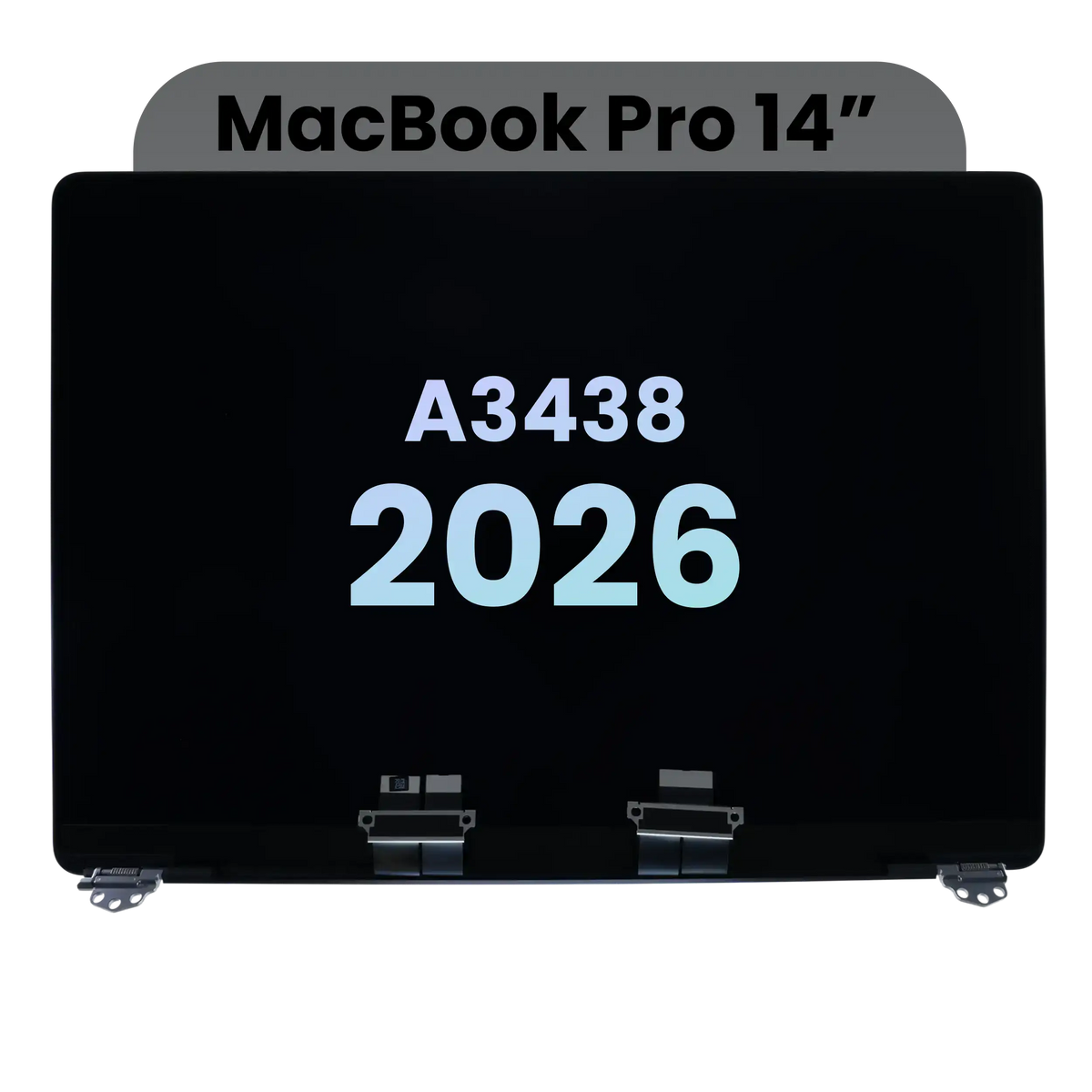 Complete LCD Display Assembly (Nano Texture) For MacBook Pro 14" (A3438) (2026) (Genuine OEM) (Space Black)