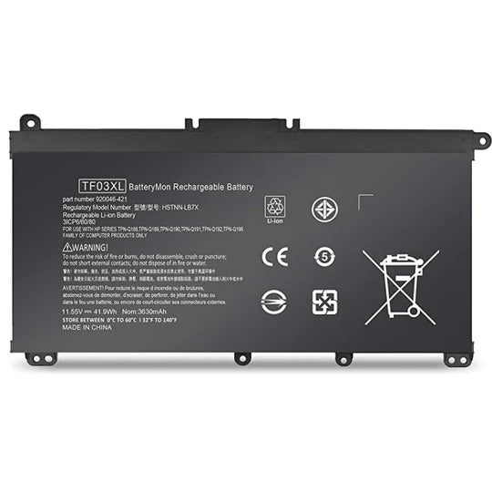 HP Pavilion 14-BF, 14-BK,Pavilion X360 14-CD, 15-DA,15-CC, 15-CD,15-CK,TF03XL Laptop Battery