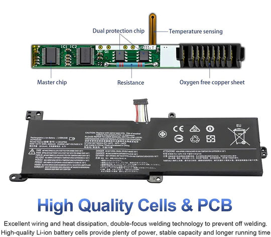 Lenovo L16C2PB2 L16L2PB3 Battery for IdeaPad 320-15ABR/15IAP/15IKB/15ISK/17IKB 130-14AST/14IKB/15AST S145-15AST/15IWL/15IIL/14IIL/14IWL 330-15IKB 520-15IKB V320-17IKB V145-15AST V14-IWL V15-ADA B320-14IKB L17M2PB7 L16M2PB1 L16C2PB1 Series laptop's.