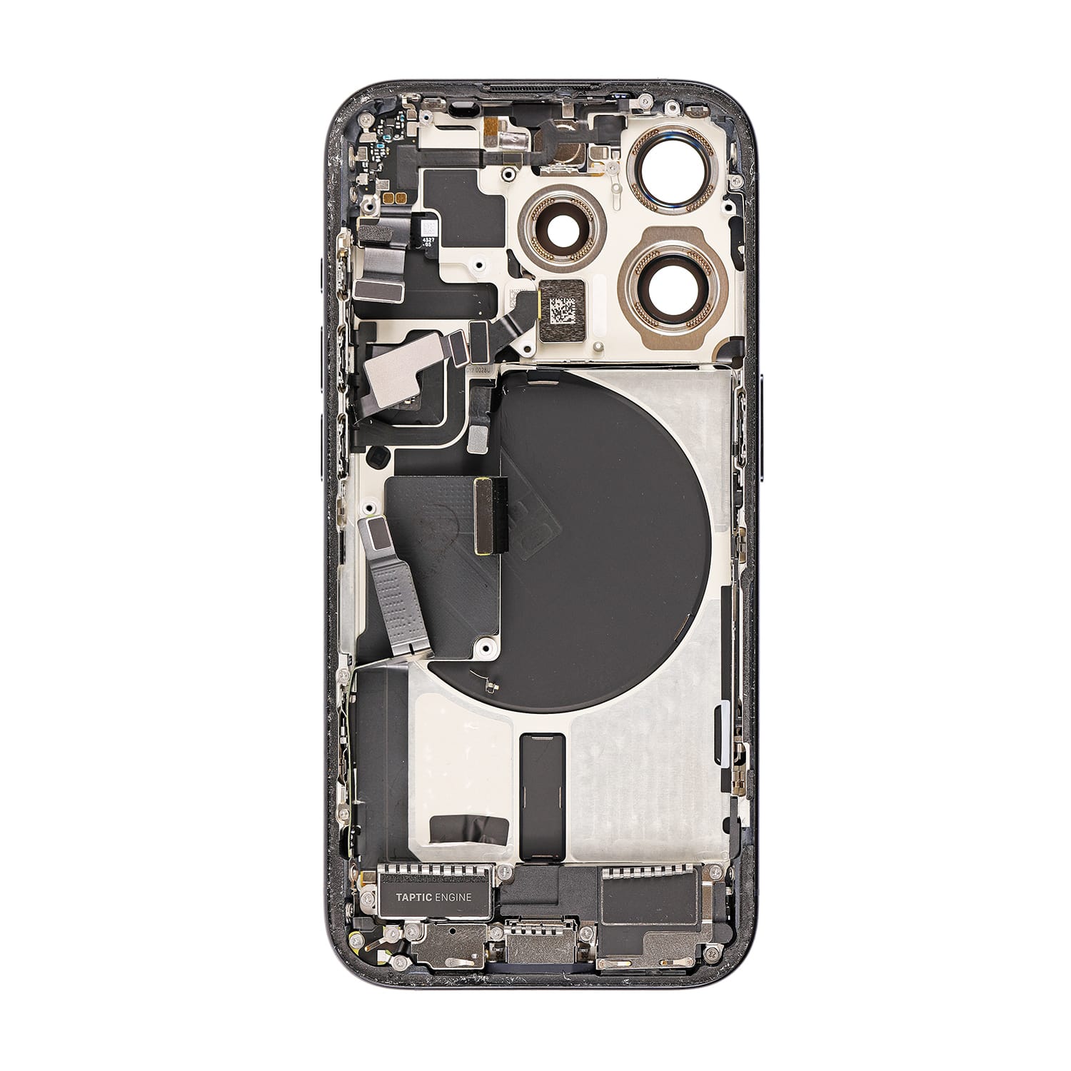 Replacement For iPhone 15 Pro Back Cover Full Assembly-Black Titanium
