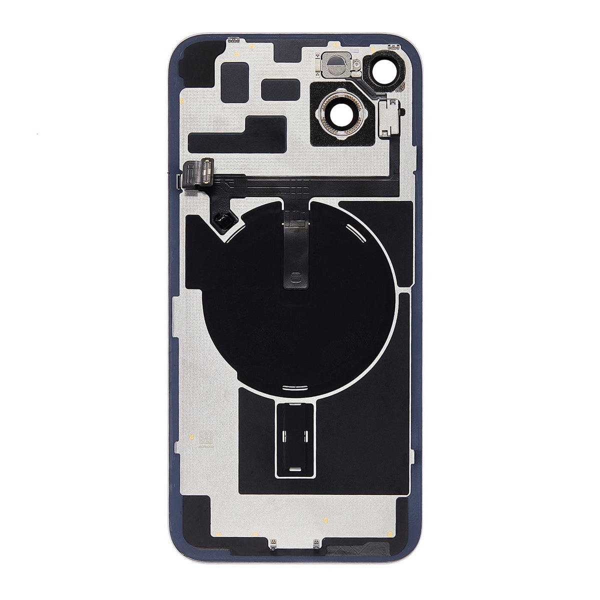 Replacement for iPhone 14 Plus Back Cover Glass with Back Panel Frame - Blue