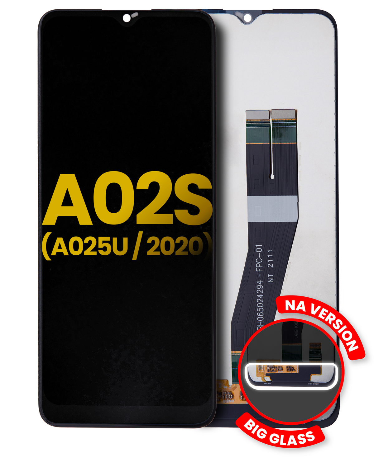 LCD Assembly Without Frame Compatible For Samsung Galaxy A02S (A025U / 2020) (US Version) (Refurbished) (All Colors)