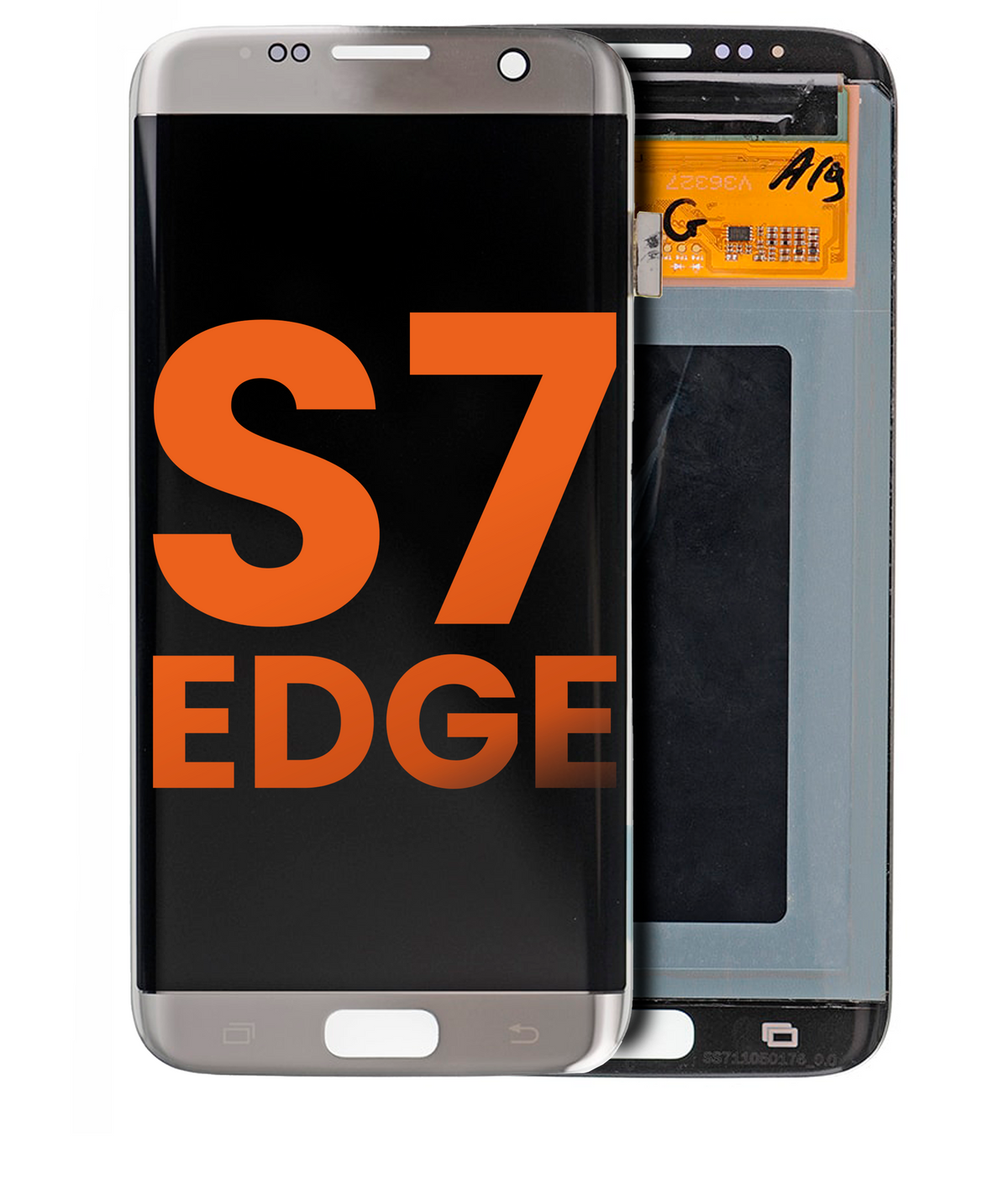 Replacement OLED Assembly Without Frame Compatible For Samsung Galaxy S7 Edge (All Models) (Blemish: Grade B) (Silver)