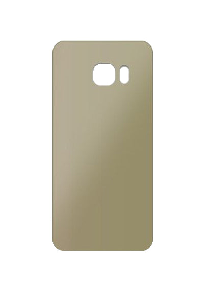 Back Cover Glass Compatible For Samsung Galaxy S6 Edge Plus Replacement (No Logo) (Vemake) (Gold Platinum)