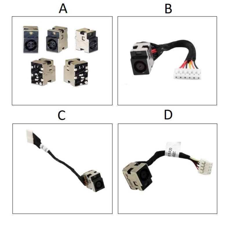 DC Power Jack For HP Pavilion G4-1000, G6-1000, G6-1B00, G7-1000, G7-1200, DM4, DM4T, G4, G6, G7, G42, G50, G56, G60, G60T-500, G60T-600, G61, G62, G70, G71, G72, DV5, DV6, DV7, DV8, HDX X16 X18 M7 Compaq Presario CQ42, CQ50, CQ56, CQ57