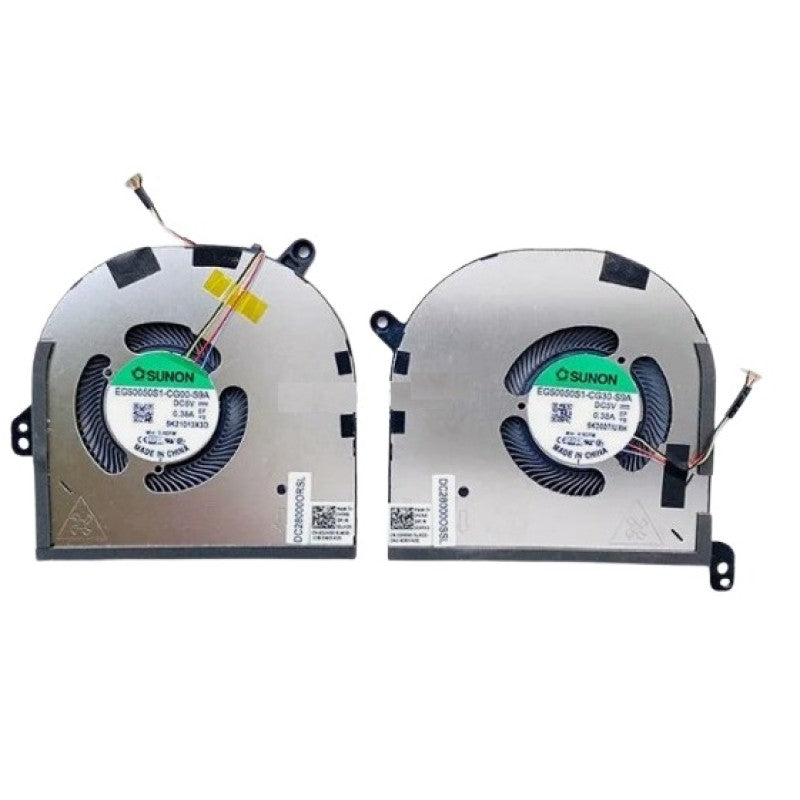 FAN For Dell XPS 15 9500 9510 Precision 5550 5560 CPU & GPU Cooling Fan 0DJH35 009RK6