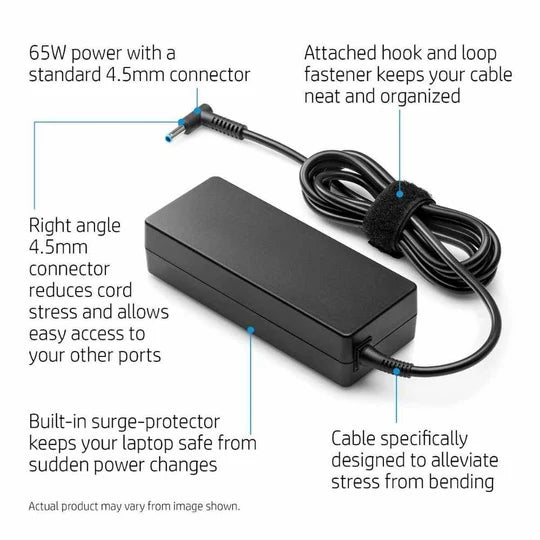 HP Pavilion 14-a1 Series Original 65W 4.5mm Pin Laptop Charger Adapter