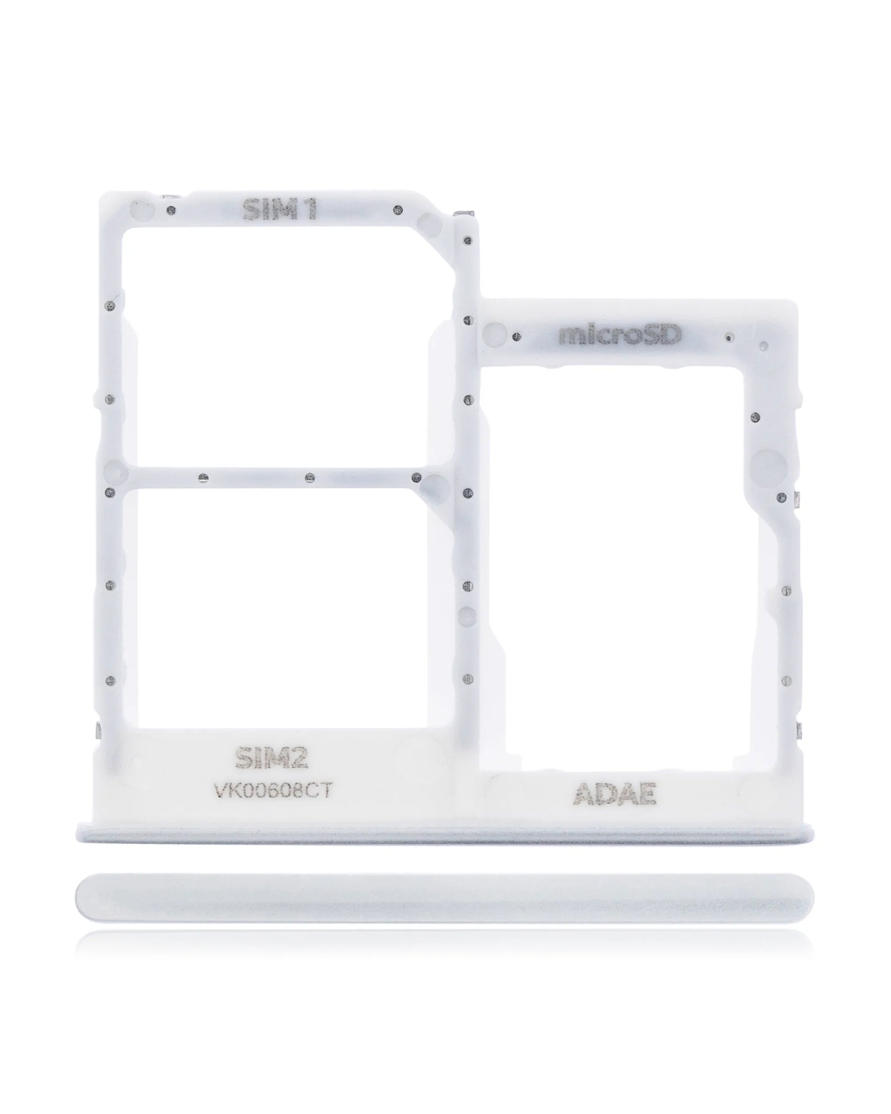 Dual Sim Card Tray Compatible For Samsung Galaxy A41 (A415 / 2020) (Prism Crush Silver)