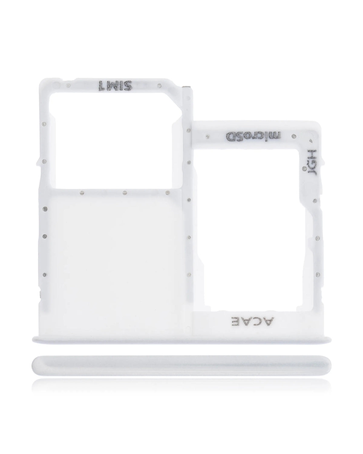 Single Sim Card Tray Compatible For Samsung Galaxy A41 (A415 / 2020) (Prism Crush Silver)
