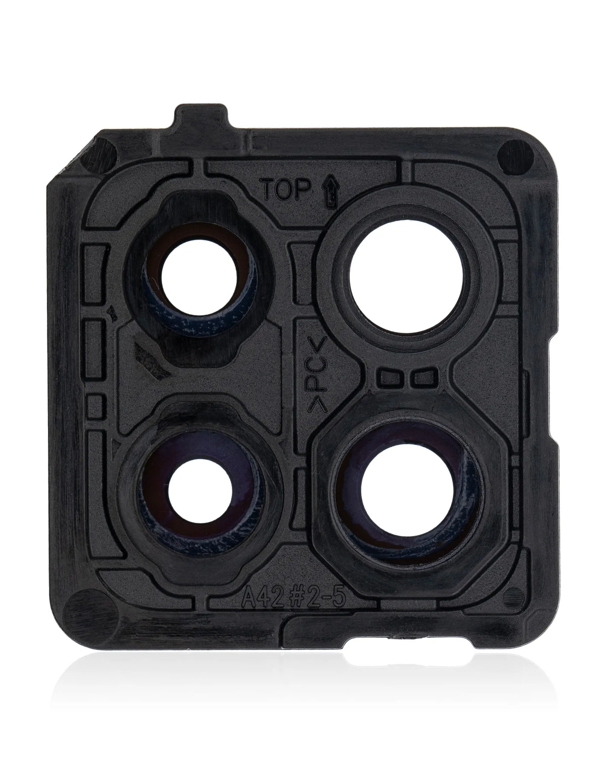 Back Camera Lens With Cover Bezel Ring Compatible For Samsung Galaxy A42 5G (A426 / 2020) (Prism Dot White)
