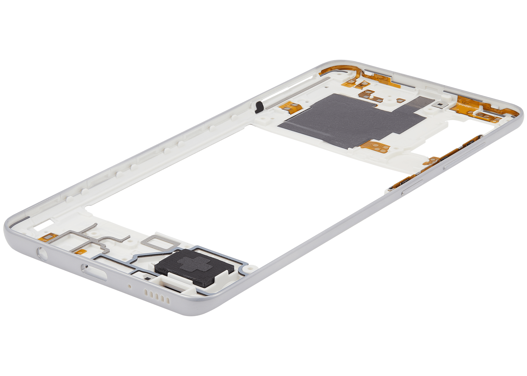 Mid-Frame Housing Compatible For Samsung Galaxy A41 (A415 / 2020) (Aftermarket Plus) (Prism Crush Silver)