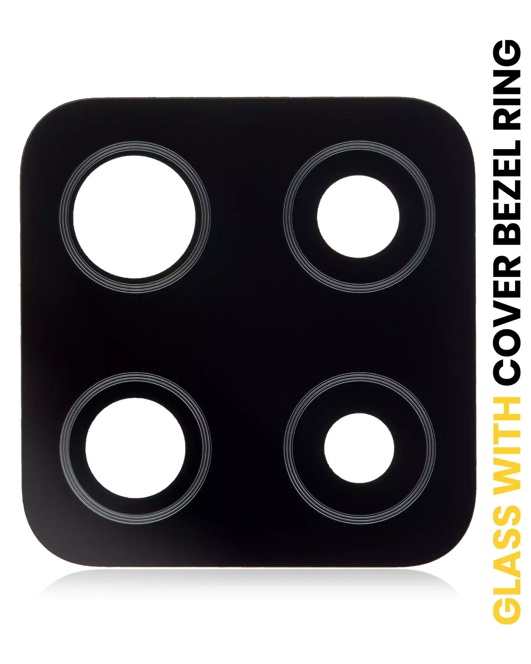 Back Camera Lens With Cover Bezel Ring Compatible For Samsung Galaxy A42 5G (A426 / 2020) (Prism Dot Black)