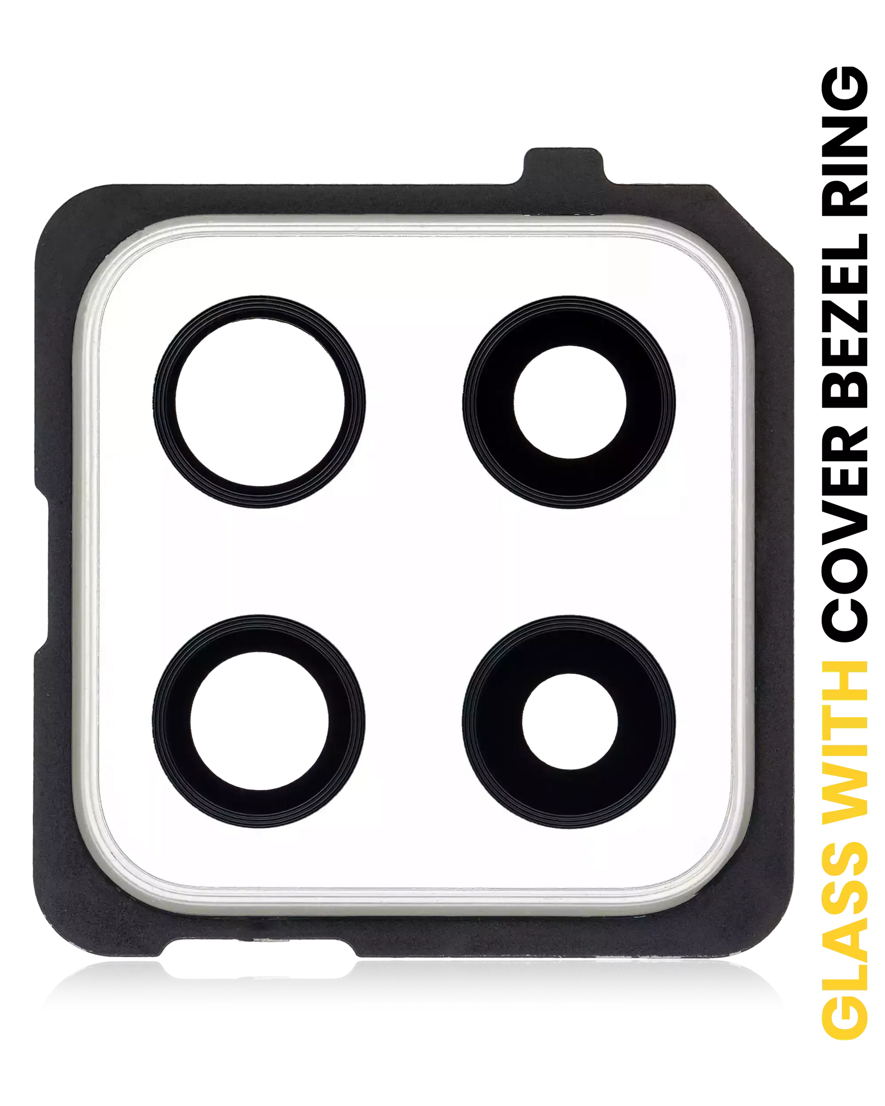 Back Camera Lens With Cover Bezel Ring Compatible For Samsung Galaxy A42 5G (A426 / 2020) (Prism Dot White)