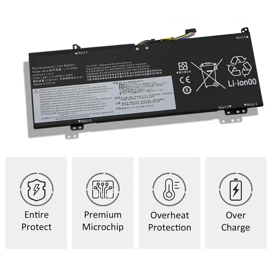 lenovo L17M4PB0 L17M4PB2 Battery For Lenovo Flex 6-14IKB 14ARR IdeaPad 530S-14ARR 530S-14IKB 530S-15IKB XiaoXin Air 14IKBR 14IWL 15IKBR 15ARR 15IWL L17C4PB2 5B10Q16066 5B10Q16067 5B10Q22883 Series laptop's.