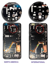 Replacement OLED Assembly With Frame Compatible For Google Pixel 4 XL (International Version) (Refurbished) (Pink Power Button)