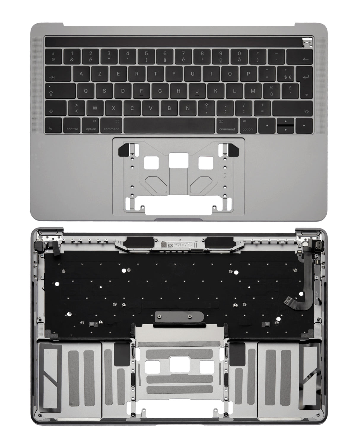 SPACE GREY TOP CASE WITH KEYBOARD (FRENCH) FOR MACBOOK PRO 13" W/ TOUCH BAR A1707 (LATE 2016 / MID 2017)
