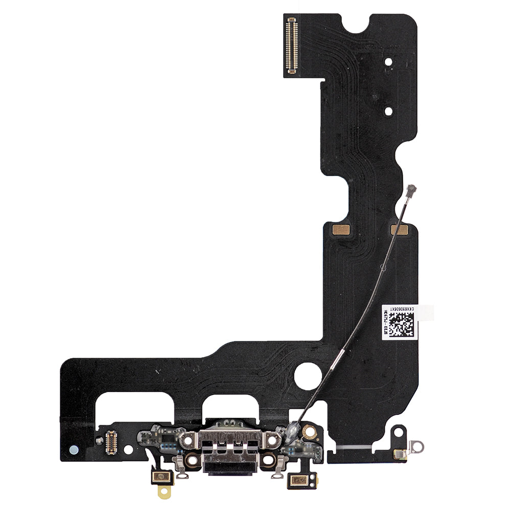 BLACK CHARGING CONNECTOR ASSEMBLY FOR IPHONE 7 PLUS