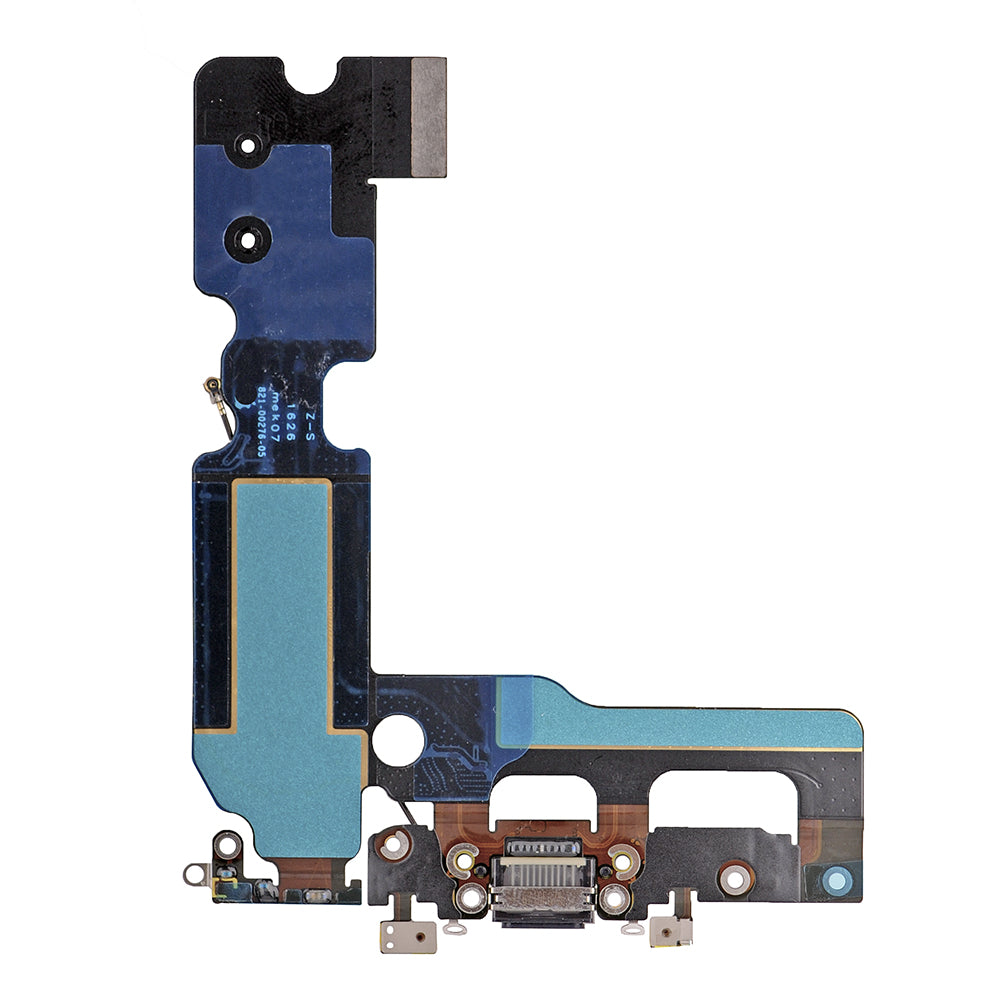 BLACK CHARGING CONNECTOR ASSEMBLY FOR IPHONE 7 PLUS