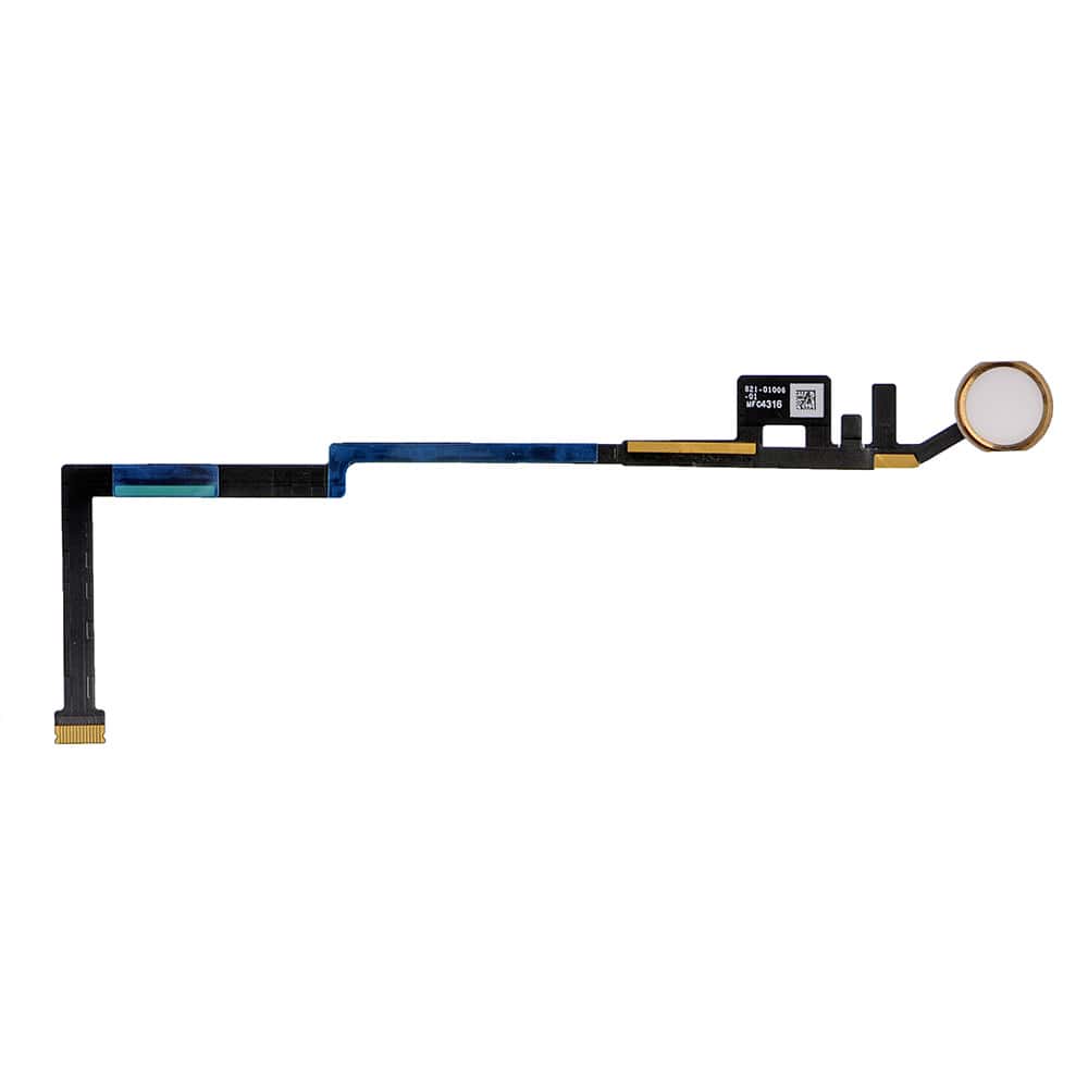 GOLD HOME BUTTON ASSEMBLY WITH FLEX CABLE RIBBON FOR IPAD 5/IPAD 6