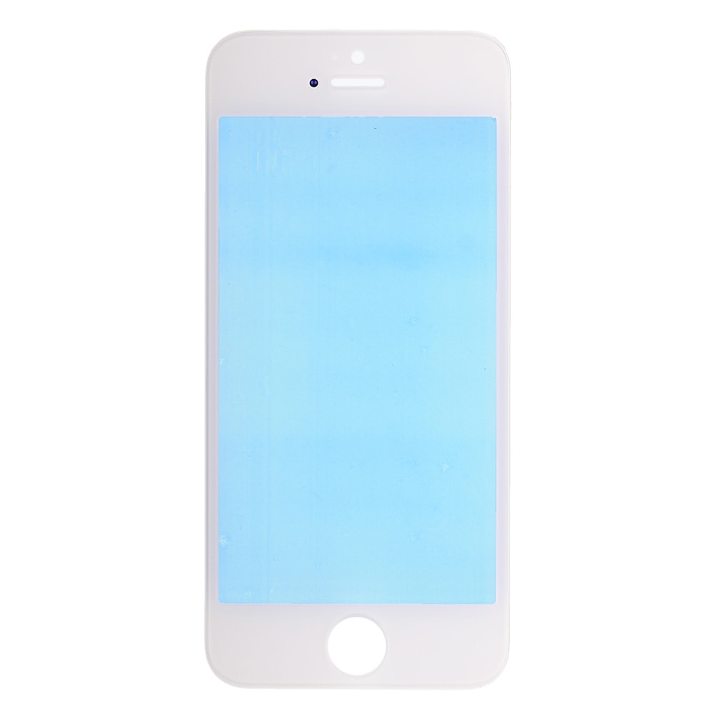 WHITE FRONT GLASS WITH COLD PRESSED FRAME FOR IPHONE 5
