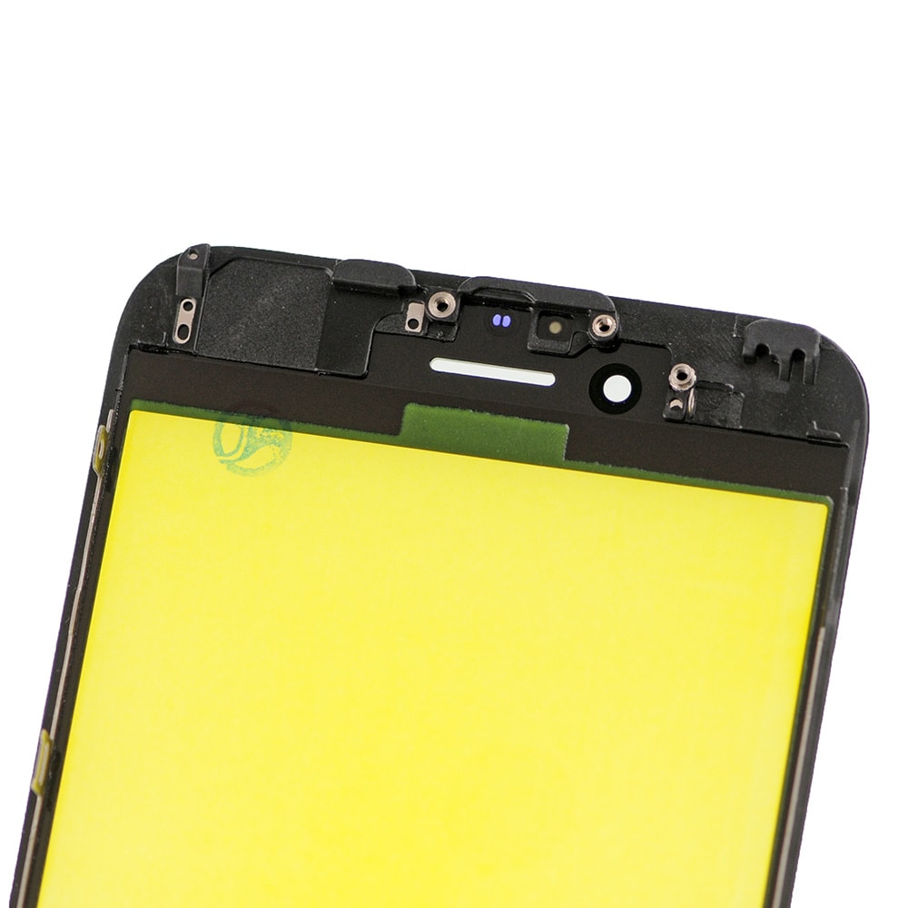 BLACK FRONT GLASS WITH COLD PRESSED FRAME FOR IPHONE 6S