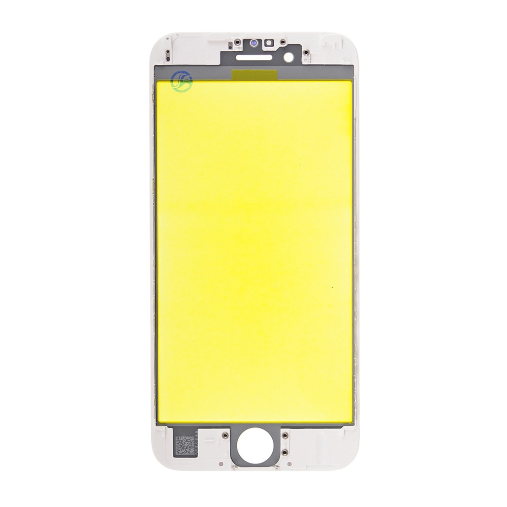 WHITE FRONT GLASS WITH COLD PRESSED FRAME FOR IPHONE 6S