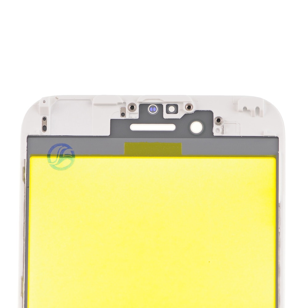 WHITE FRONT GLASS WITH COLD PRESSED FRAME FOR IPHONE 6S