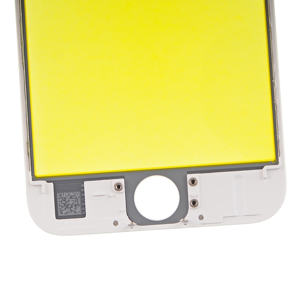 WHITE FRONT GLASS WITH COLD PRESSED FRAME FOR IPHONE 6S