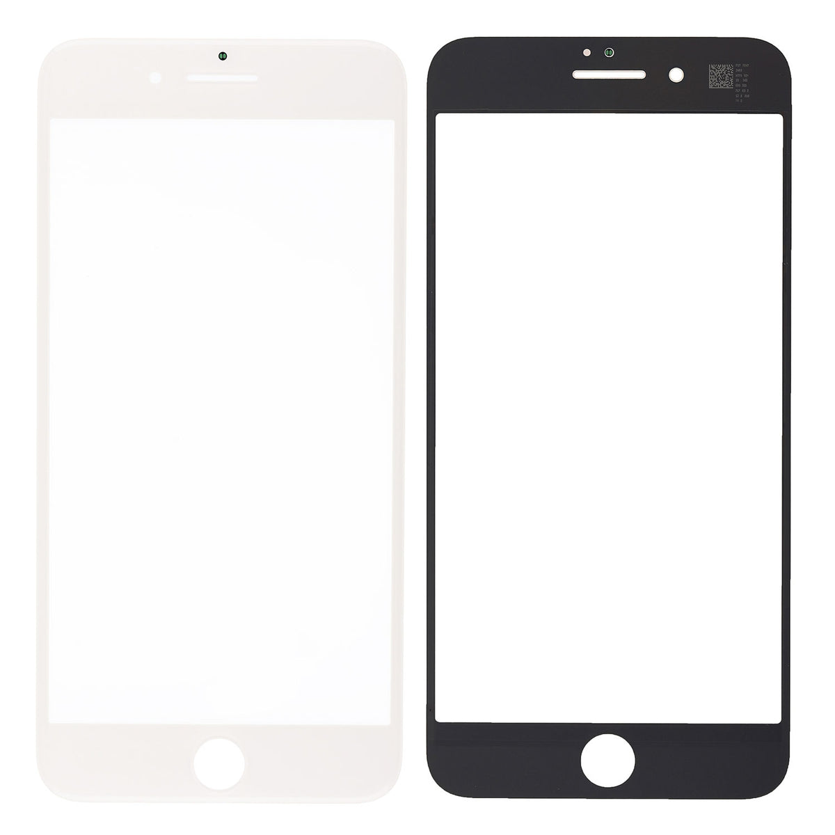 WHITE FRONT GLASS LENS FOR IPHONE 8 PLUS