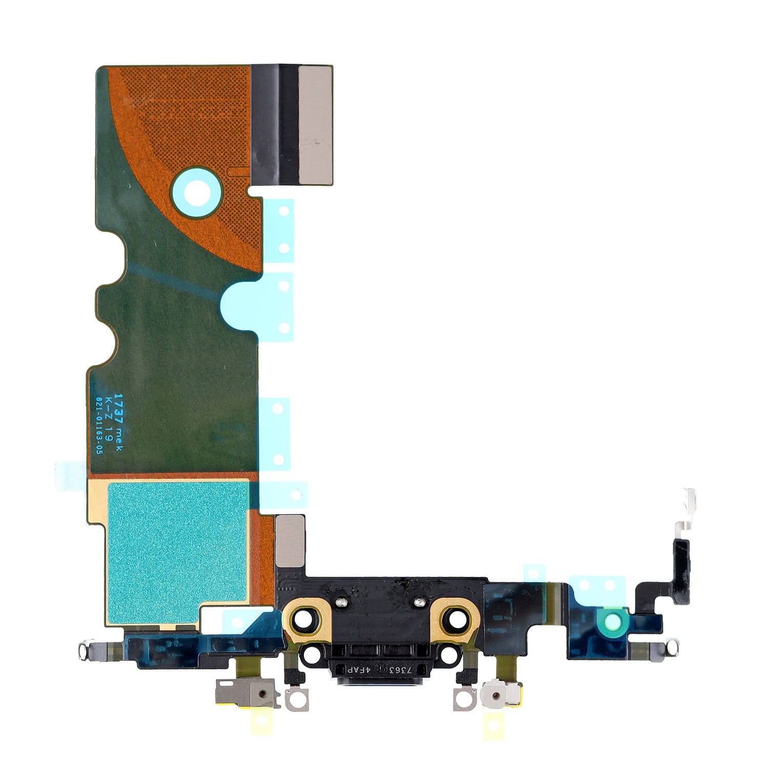 BLACK CHARGING CONNECTOR ASSEMBLY FOR IPHONE 8
