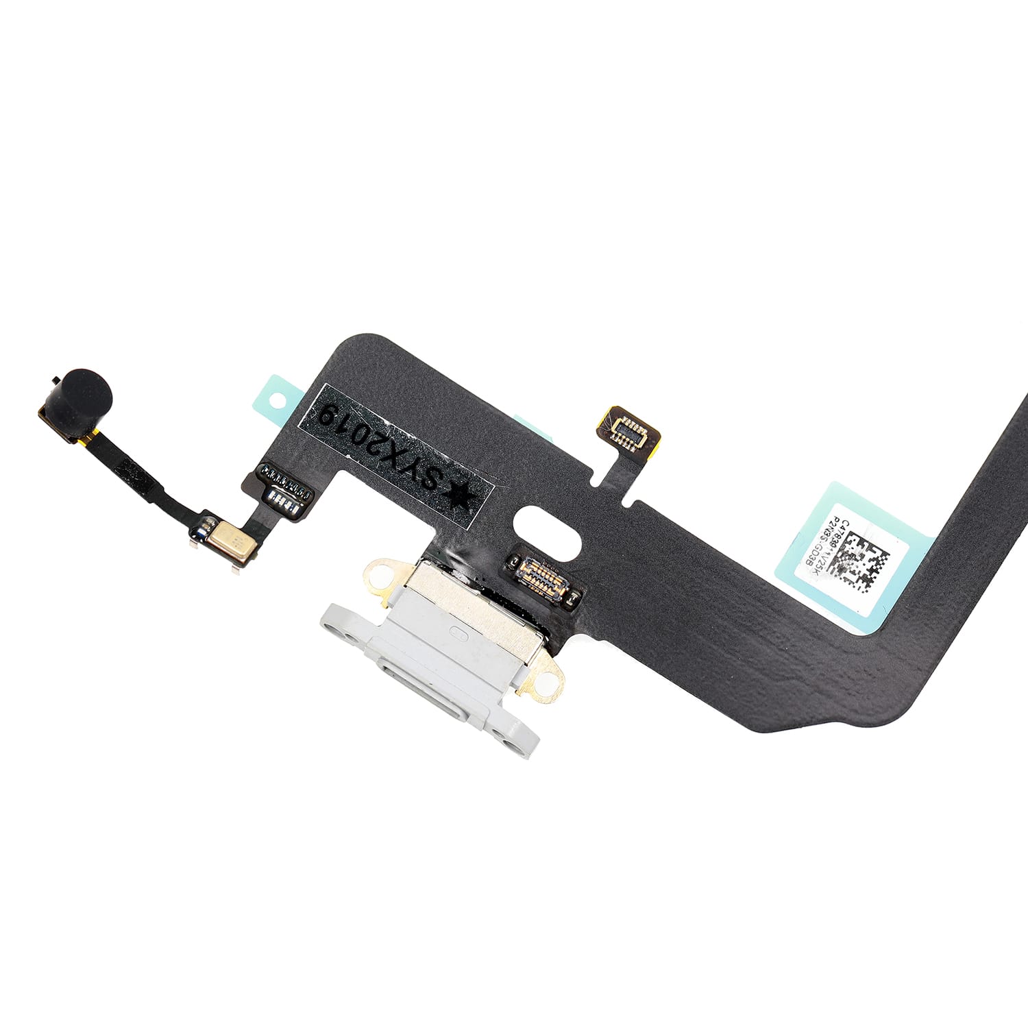 SILVER CHARGING CONNECTOR ASSEMBLY FOR IPHONE XS