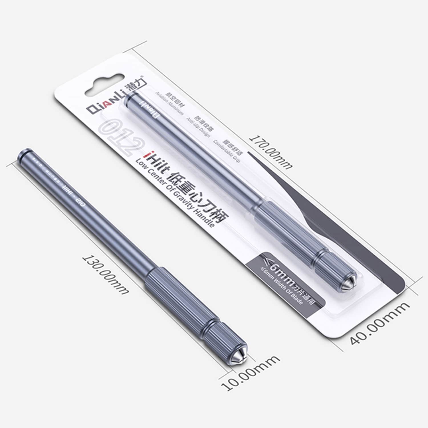 QIANLI TOOLPLUS IHILT 012 METAL NON-SLIP BLADES HANDLE