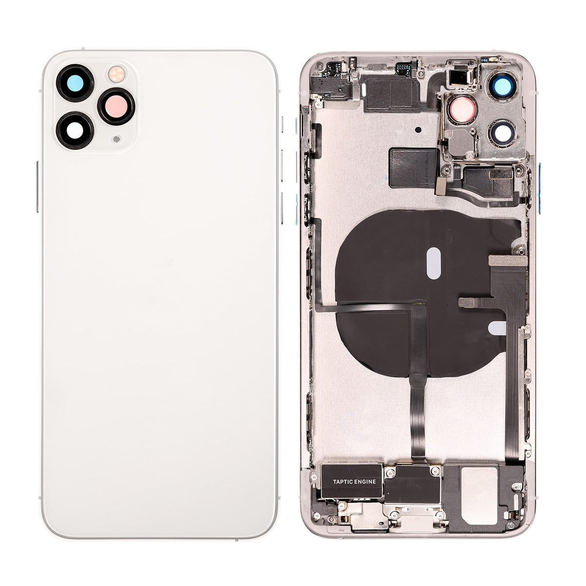 BACK COVER FULL ASSEMBLY - SILVER FOR IPHONE 11 PRO MAX
