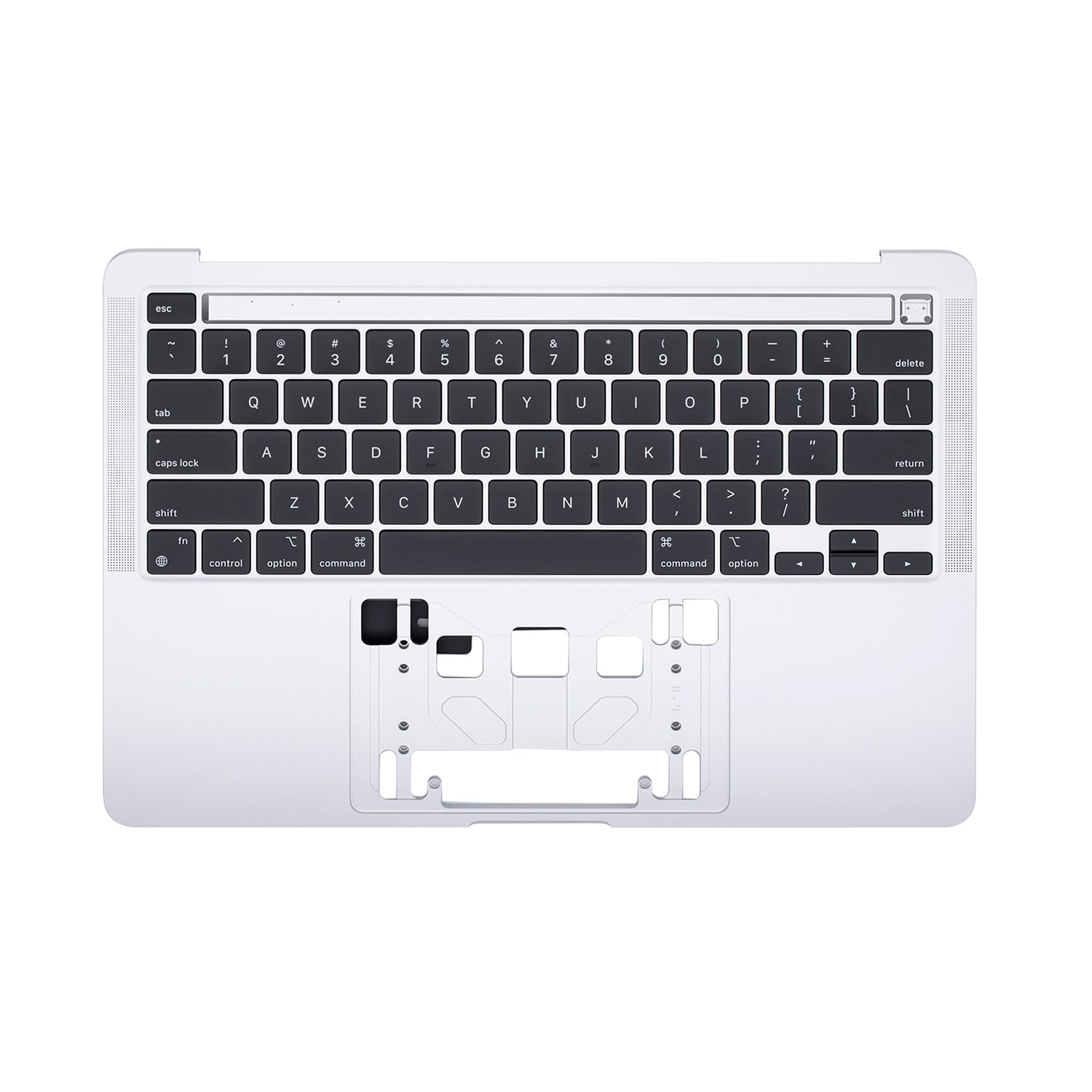 SILVER TOP CASE WITH KEYBOARD FOR MACBOOK PRO 13" M1 A2338 (LATE 2020)